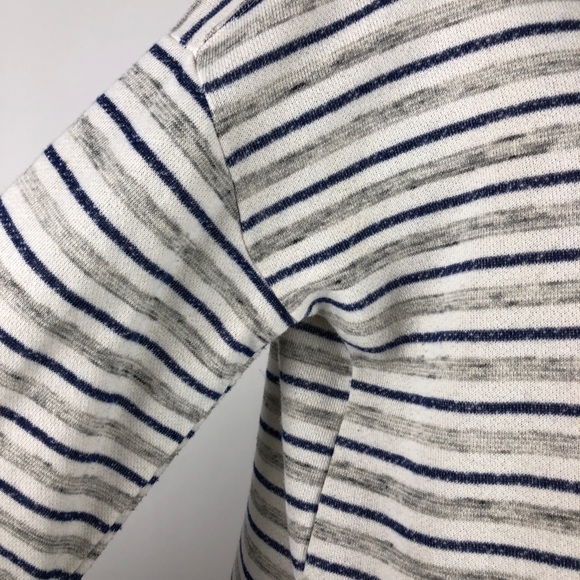 Democracy Oversized Lace Up Detail Striped Shirt - Picture 7 of 11